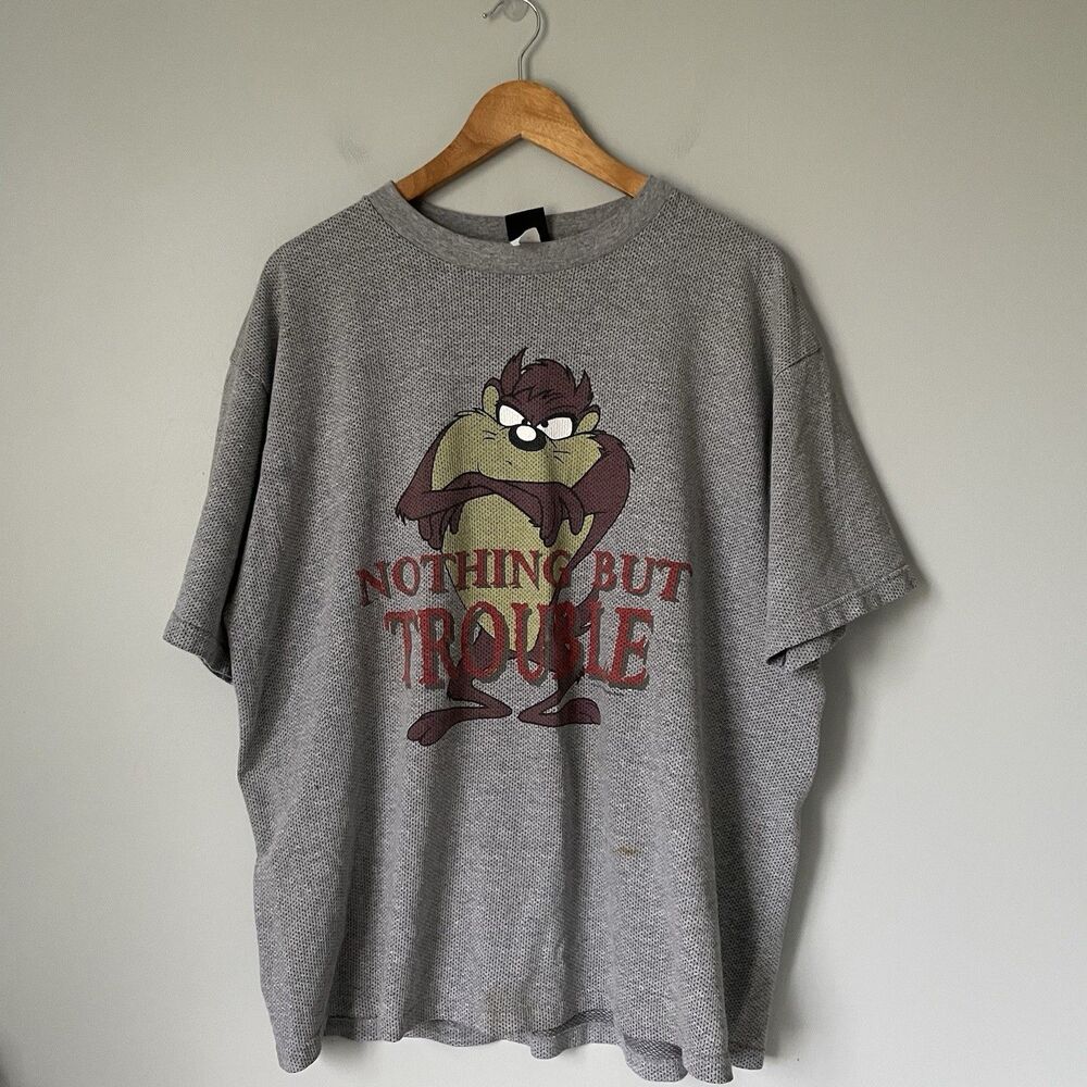 Sherry's Best Vtg. 1990's Tasmania Devil 'Nothing But Trouble' Tee Men's Size XL